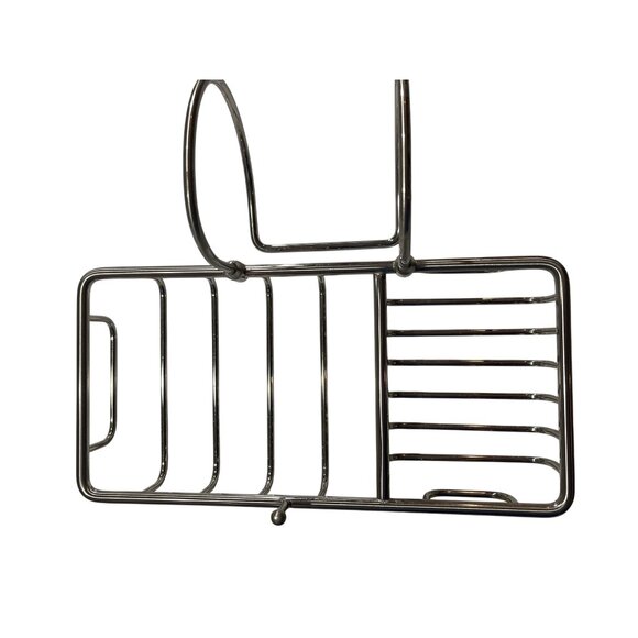 Stainless Steel Over-The-Sink Sponge & Soap Holder With Drainage Design C39 - Picture 4 of 5